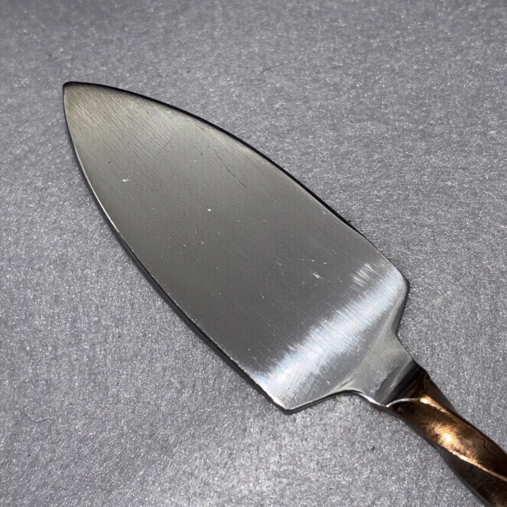 Forged Cheese Board Serving‎ Utensil Set 4pc Stainless Steel Twisted Handles EUC